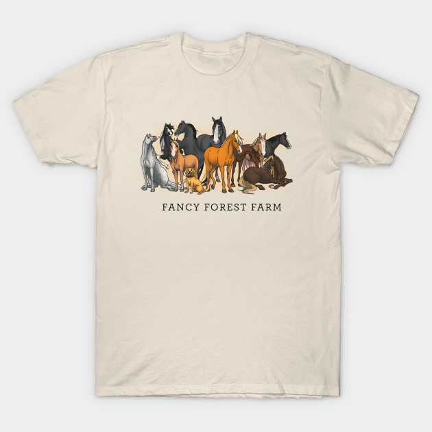 Fancy Forest Farm • Family Portrait • Black Text by FalconArt